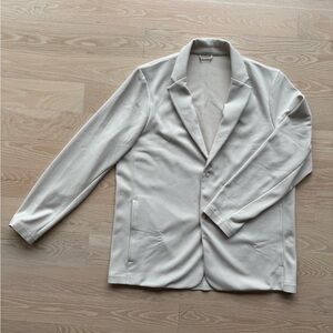 Lululemon Gridliner Fleece Blazer Jacket size XL weathered natural ivory